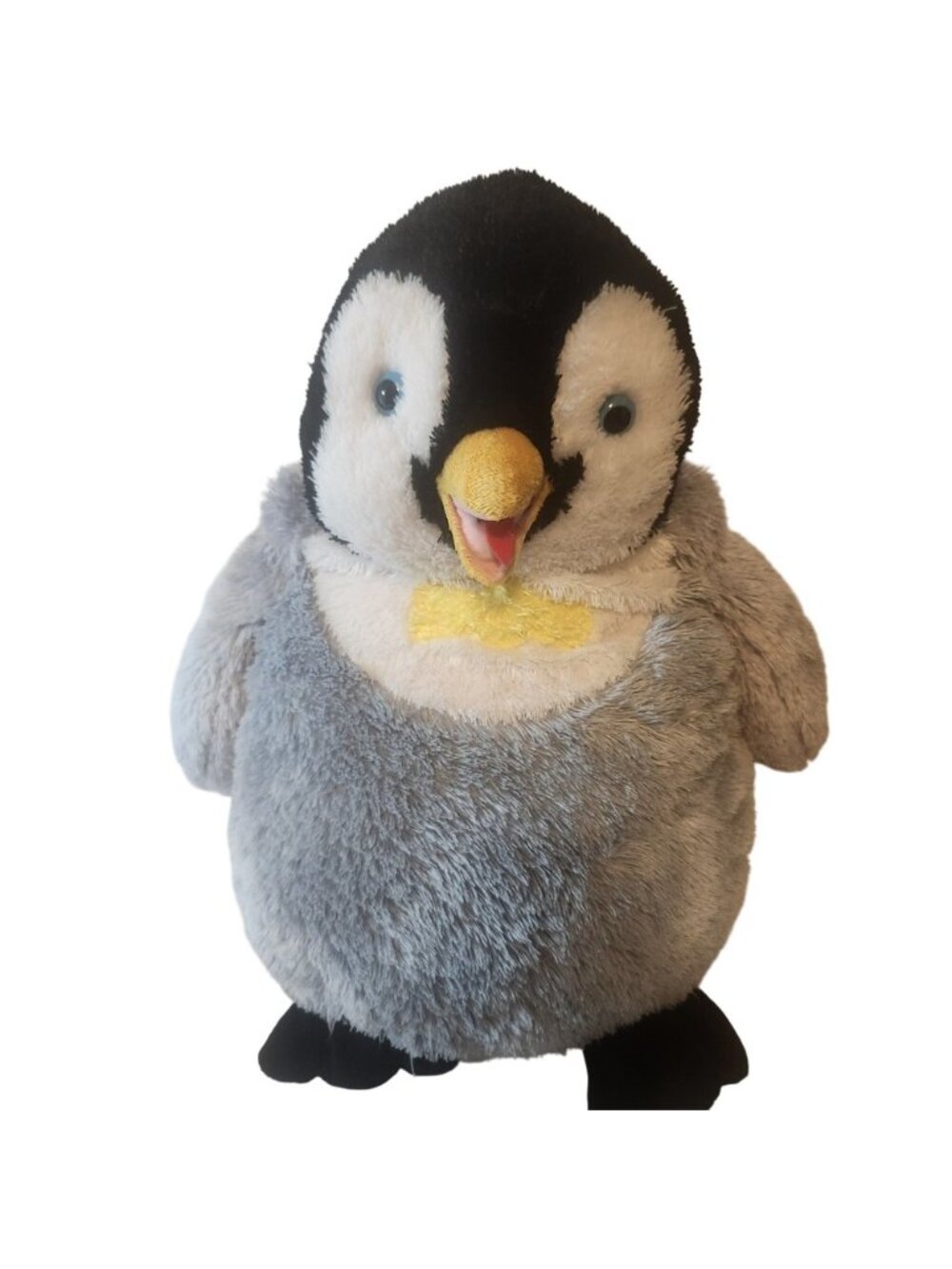 Happy Feet Mumble Penguin Plush Large Stuffed Animal Warner Bros 22.5 Inch Grey